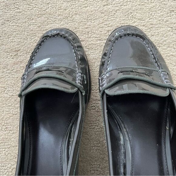 Lauren Ralph Lauren Gray Patent Leather Loafers - Picture 8 of 11